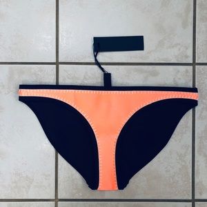 TRIANGL Bright Coral Neoprene Bikini Bottoms / NWT